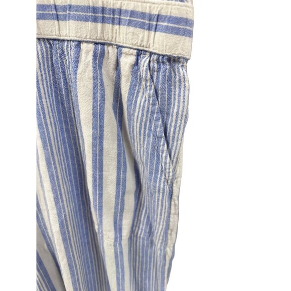 π 2/$30 π Blue and White Striped GAP Sleeveless Jumpsuit XL - Picture 3 of 5